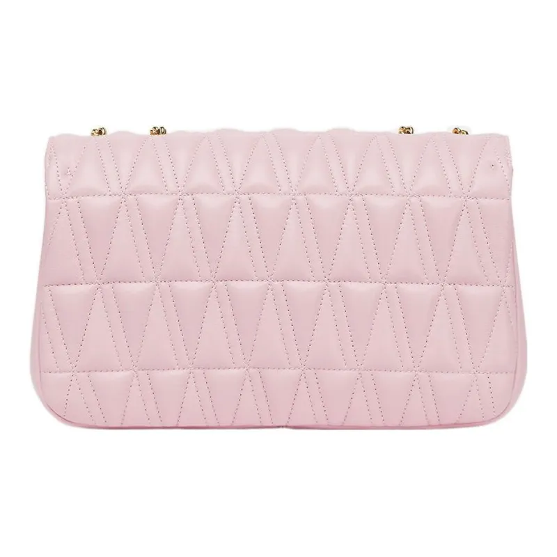 VERSACE Virtus Leather Handbag Shoulder Bag Women's Pink-2