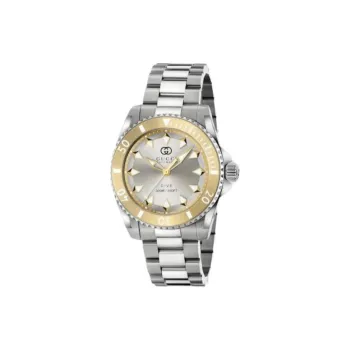 GUCCI Dive Collection Wrist Watch Automatic Mechanical Movement Stainless Steel Strap 40mm Silver Dial Men's Watches