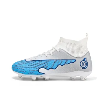 CAMKIDS Slip Resistant, Anti Kick, Waterproof, And Breathable High Top Kids' Soccer Shoes Teenagers
