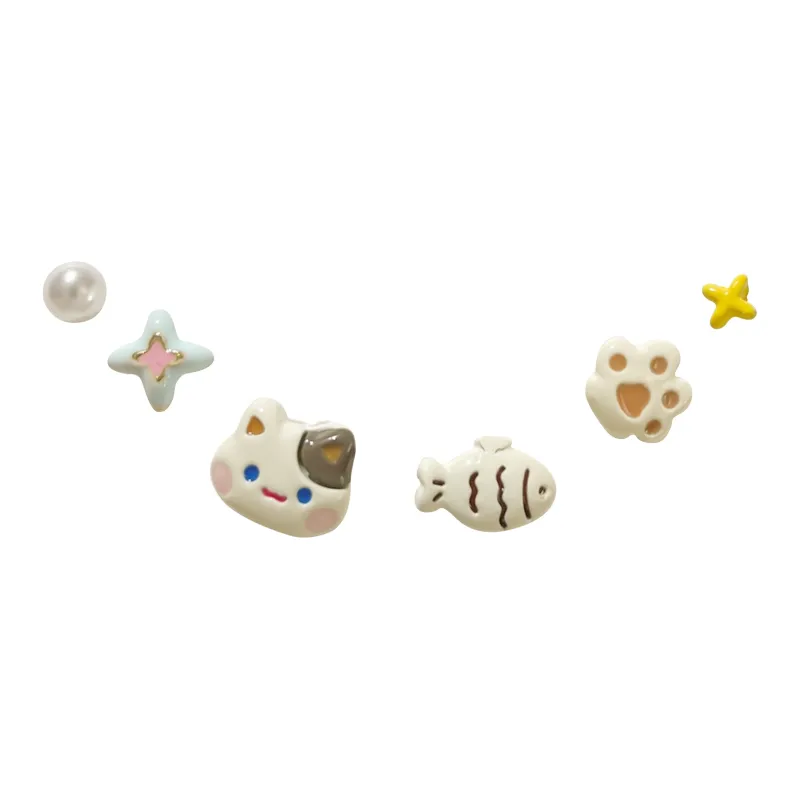 Welcome To The Treasure Alloy Stud Earrings Unisex-0