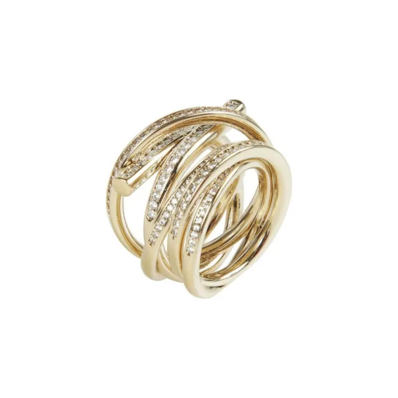Ferragamo Gancini Crystal embellished Ring-0