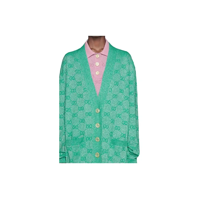 GUCCI Gg Jacquard Cardigan-4