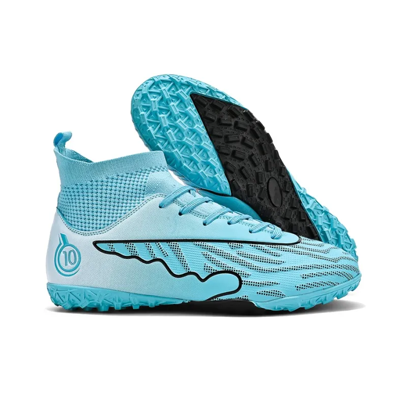 CAMKIDS Slip Resistant, Anti Kick, Waterproof, And Breathable High Top Kids' Soccer Shoes Teenagers-22