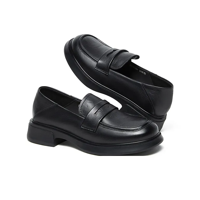 HANG TEN Loafers Women's Black/Beige-4