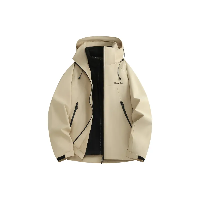 Warrior Lace Up Waterproof And Windproof Windbreaker Jacket Unisex-28