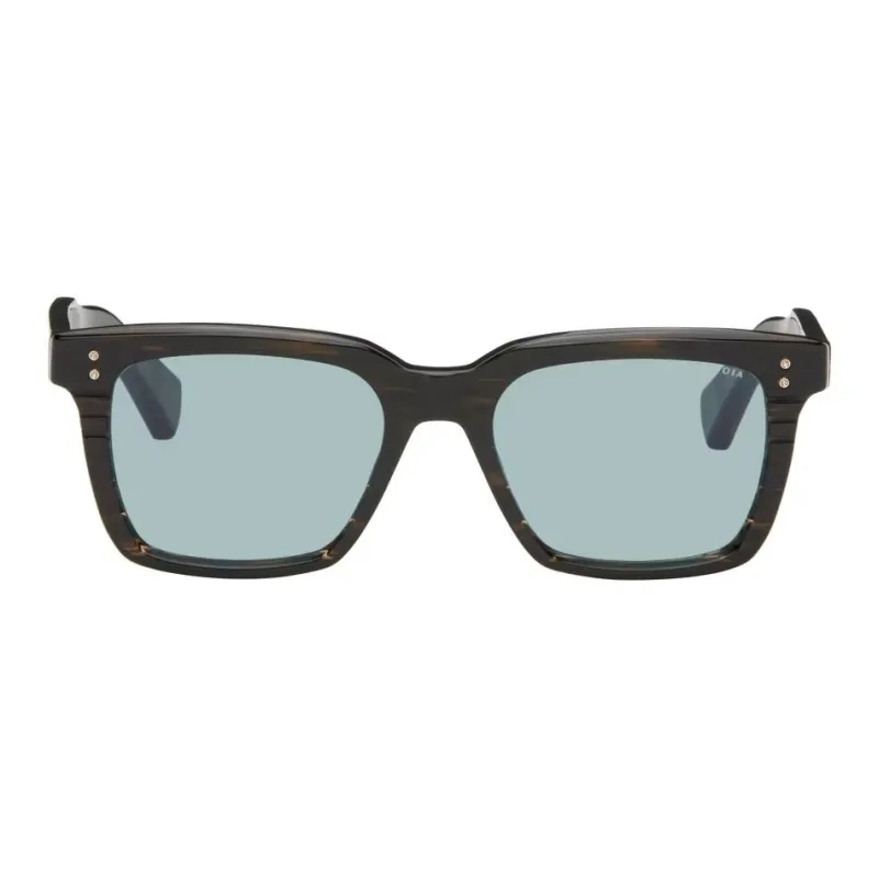 DITA Acetate Square Sunglasses Men's Brown-0