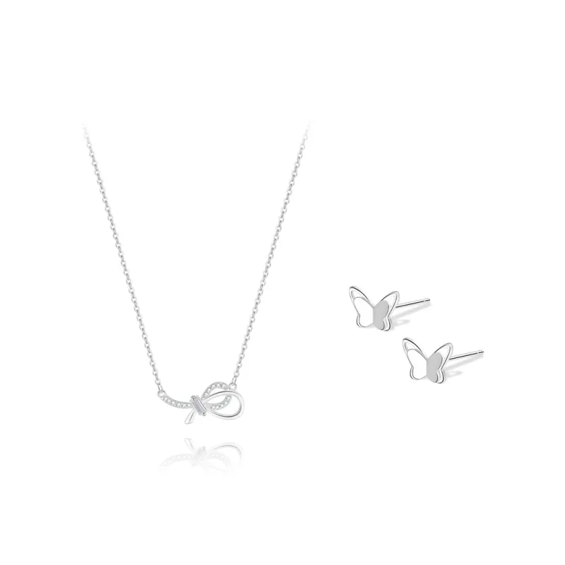 BLANK IN BLANK Sterling Silver Necklaces Women's Bestie Girlfriend Couple Birthday Gift Girl-0