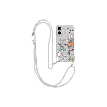 Disney Silicone Material Cute, Marie Cat, Crossbody Bag Phone Cases Compatibility Apple 16 Pro Max/Pro/Plus/15/14/13