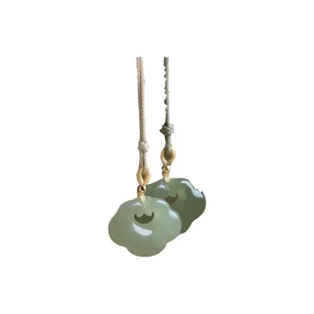 Andaozi Hetian Jade Necklaces Green Jade Unisex