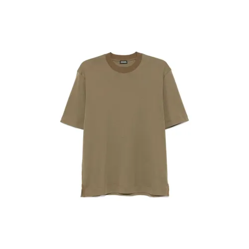 Ermenegildo Zegna T-Shirts Men Olive Green