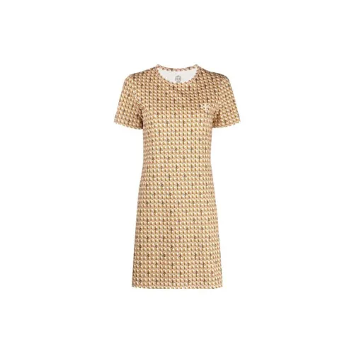 TORY BURCH Short-Sleeved Dresses Women's Light Brown