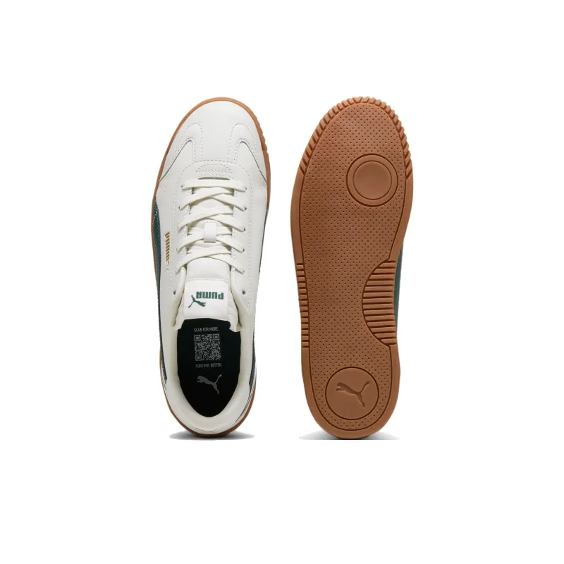 PUMA Club 5v5 Anti Slip Wear Resistant Low Top Skateboard Shoes Unisex White Gray-3