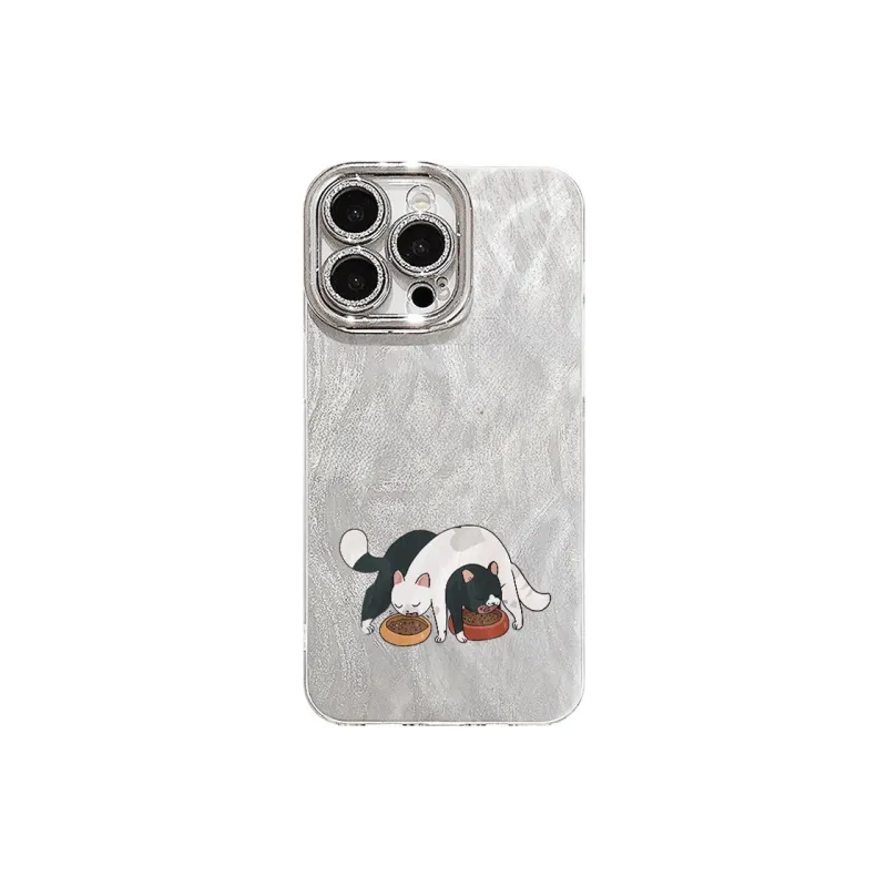 XIANGRIKE TPU Material Cat Food Phone Case Compatible With IPhone 15/14 Plus/13/12/11/15 Pro Max/XS/XR/XS Max/8 Plus-0