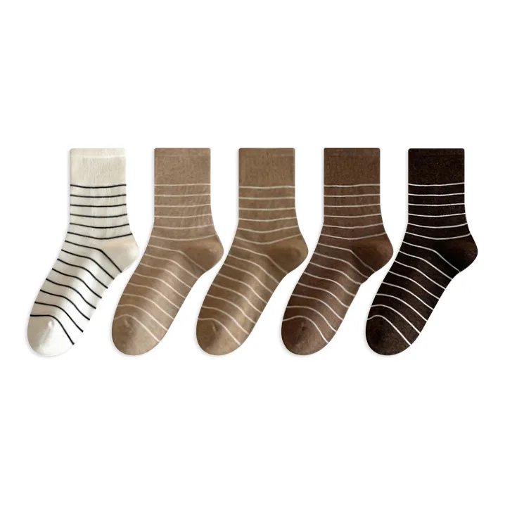 Caramella Mid Calf Socks Women's Combo Set-14