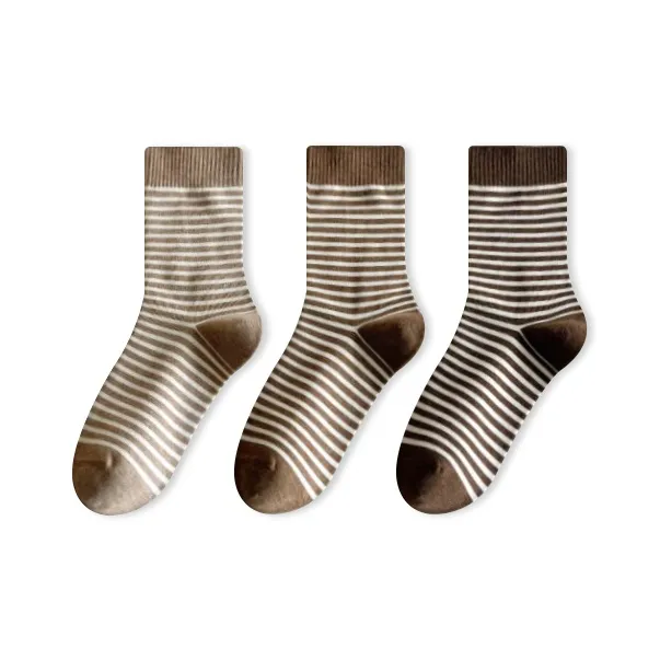 Caramella Mid Calf Socks Women's Combo Set-2