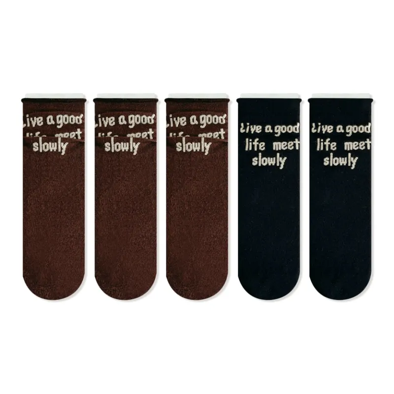 JIAZINI Mid-Calf Socks Women's 5 Pack-18