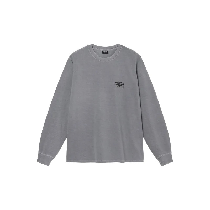 Stussy Basic Pigment Dyed Long Sleeve Tee-6
