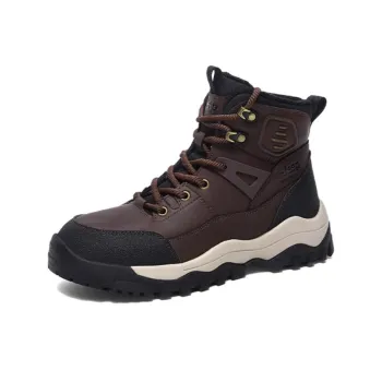 Jeep Warm Water Resistant Wear Resistant Slip Resistant Short Outdoor Boots Men's Tan