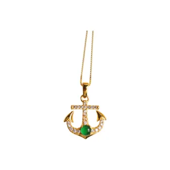 Oushuo Jewelry Ice Glutinous Jadeite Necklace Gift Includes Necklace Women's