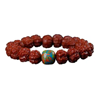 GUMUJIANG King Kong Bodhi Seeds Beaded Bracelet Prayer Bead Men's