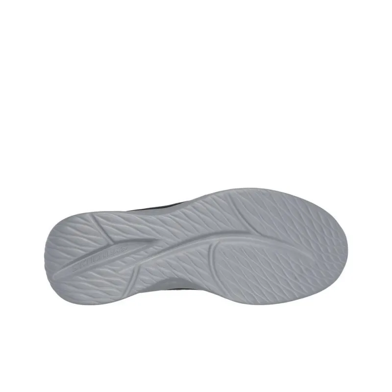 Skechers Shock Absorbers With Slip Resistant Features Low Top Running Shoes Men's Black-3