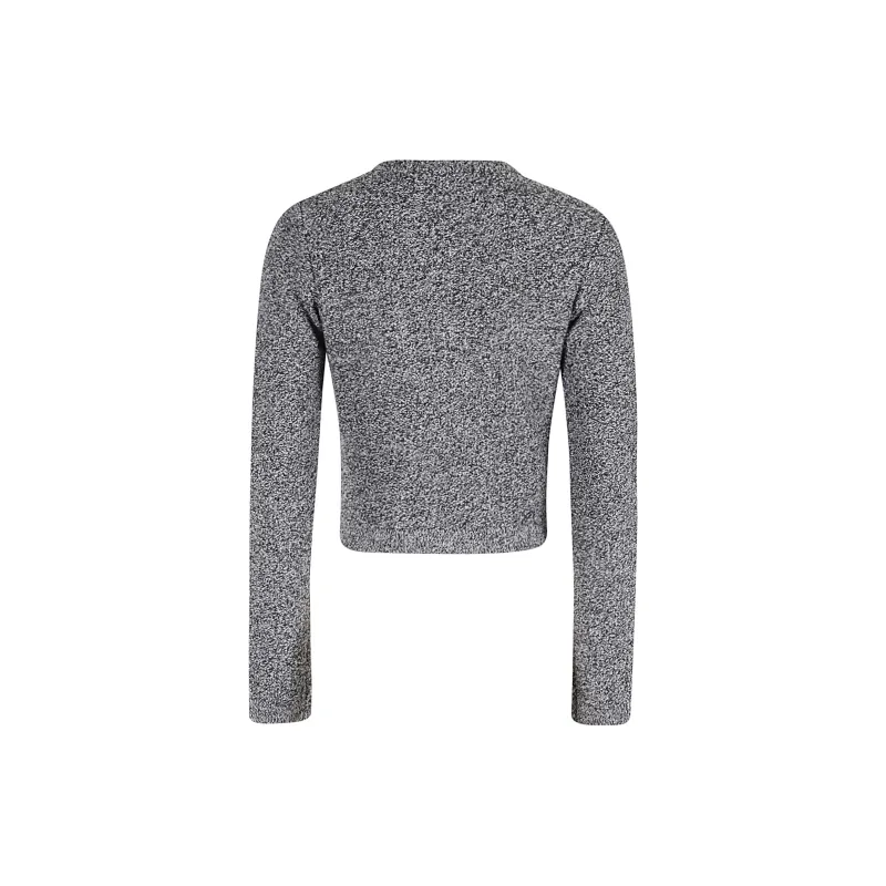 Elisabetta Franchi Embroidered Bouclé Cropped Cardigan-1