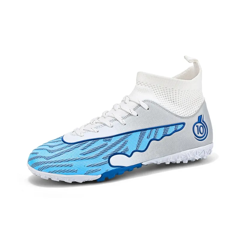 CAMKIDS Slip Resistant, Anti Kick, Waterproof, And Breathable High Top Kids' Soccer Shoes Teenagers-16