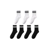 7 Pack, Black *4+White *3