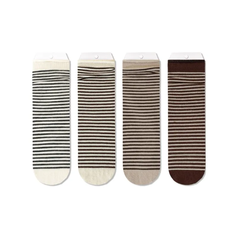 JIAZINI Mid Calf Socks Women's 4 Pack-5