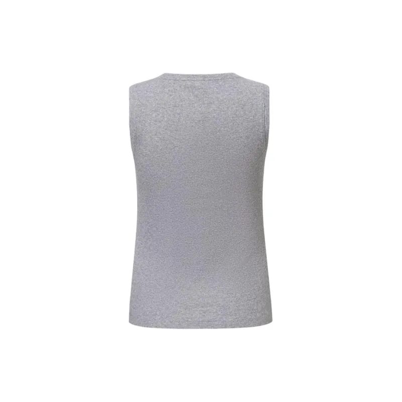 LOEWE Anagram Cotton Top Grey Melange-1