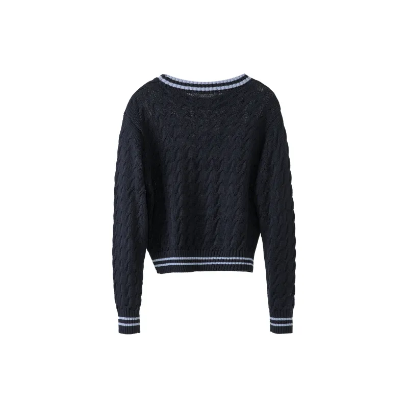Fstudio Knitwear Women's Navy Blue-1
