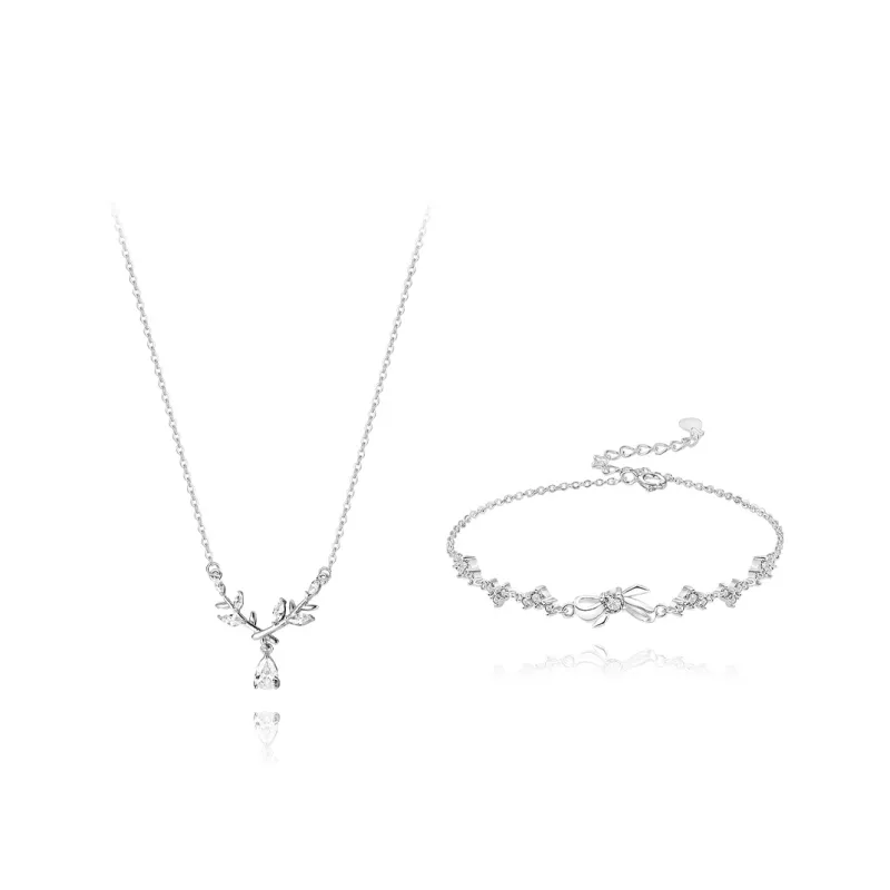 BLANK IN BLANK Sterling Silver Necklaces Women's Bestie Girlfriend Couple Birthday Gift Girl-3