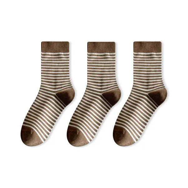 Caramella Mid Calf Socks Women's Combo Set-9