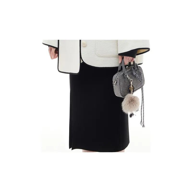 D'zzit Casual Long Skirt Women's Black-3