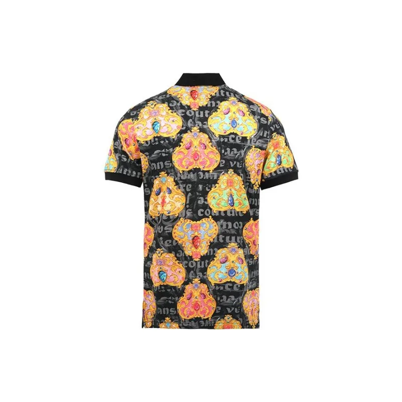 VERSACE JEANS COUTURE SS24 Polo Shirt Men's Black-1