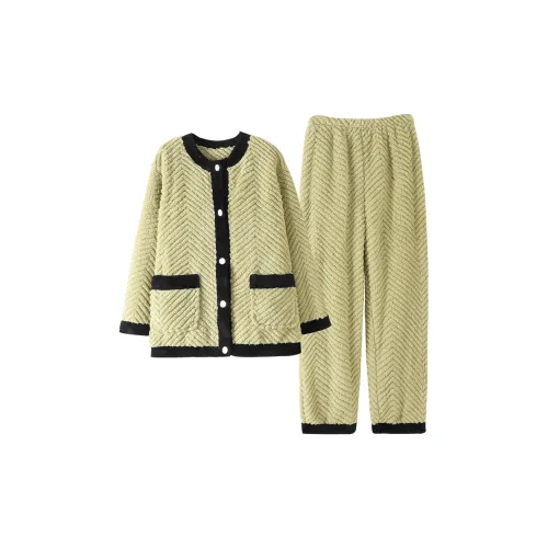 UAVAE Pajama Set Women's Light Green