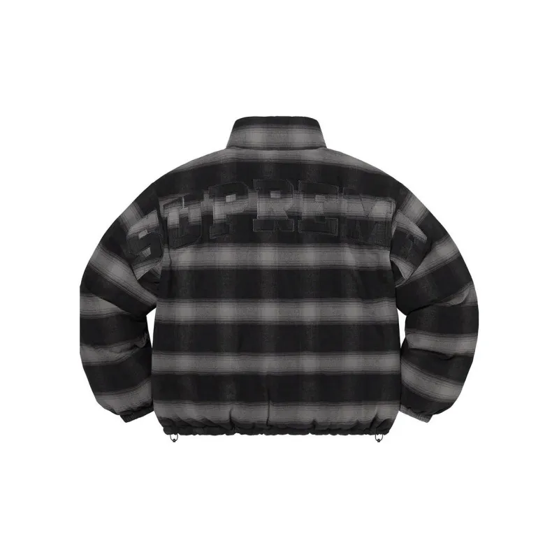 Supreme Flannel Reversible Puffer Jacket-9