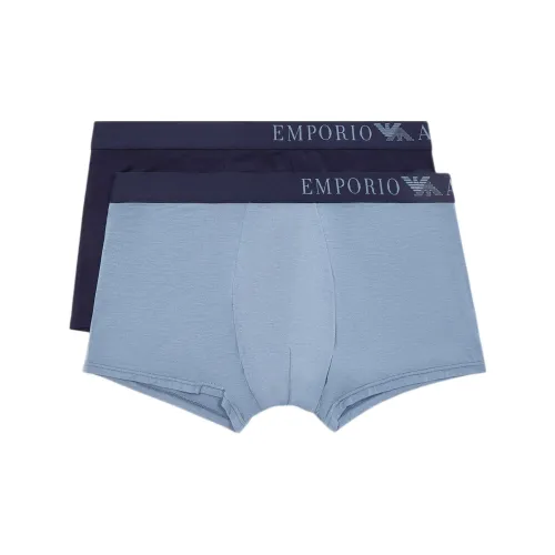 EMPORIO ARMANI Two pack Of Asv Soft touch Eco Viscose Boxer Briefs