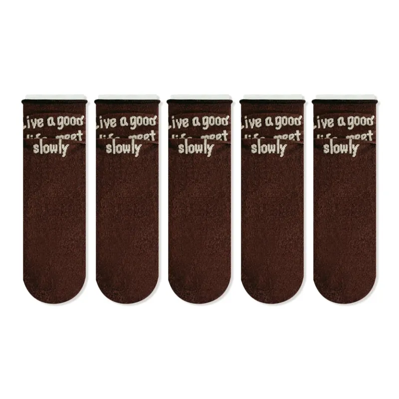 JIAZINI Mid-Calf Socks Women's 5 Pack-36