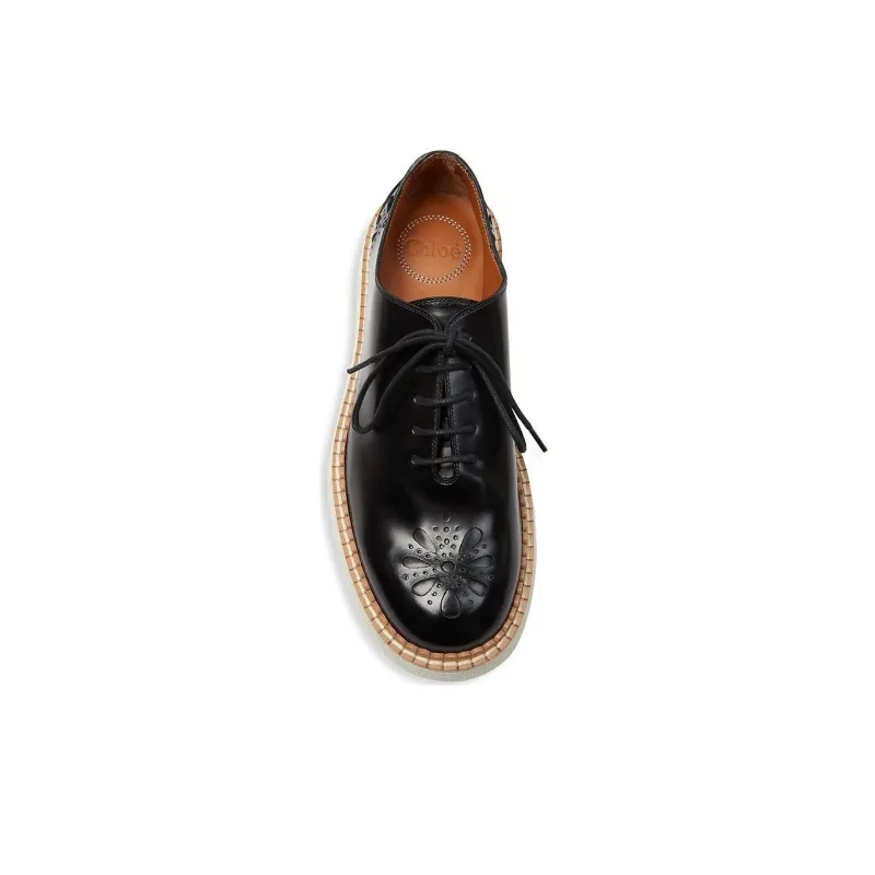 Chloe Platform Shoes Women's Black-4