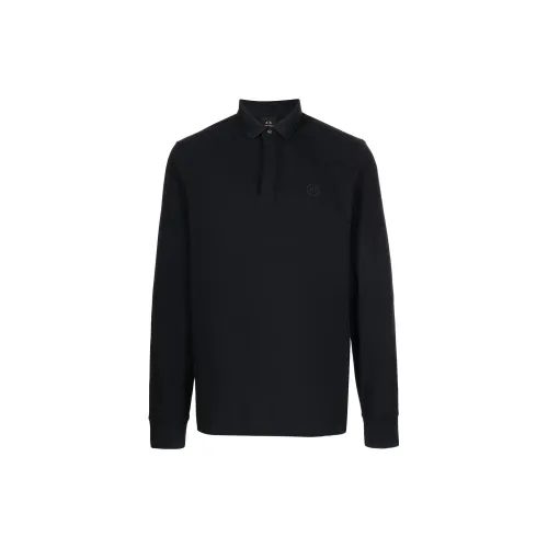 ARMANI EXCHANGE Polo Shirts Men Black