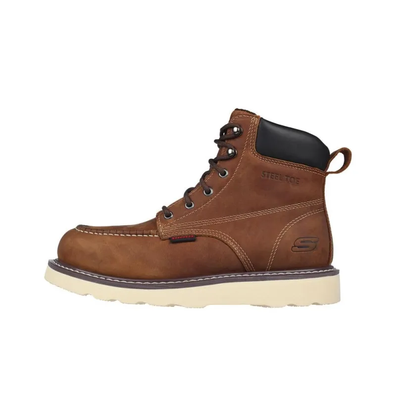 Skechers Work Ankle Boots Men's Brown-0