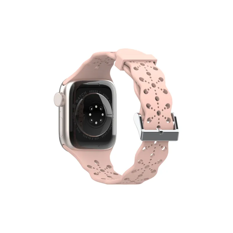 XINGYAAN Watch Band Apple Compatibility Silicone Material-4