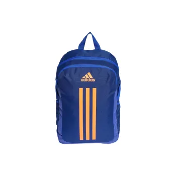 Adidas Recycled Polyester Backpack Kids' Victory Blue With Bright Blue And Bright Orange Accents