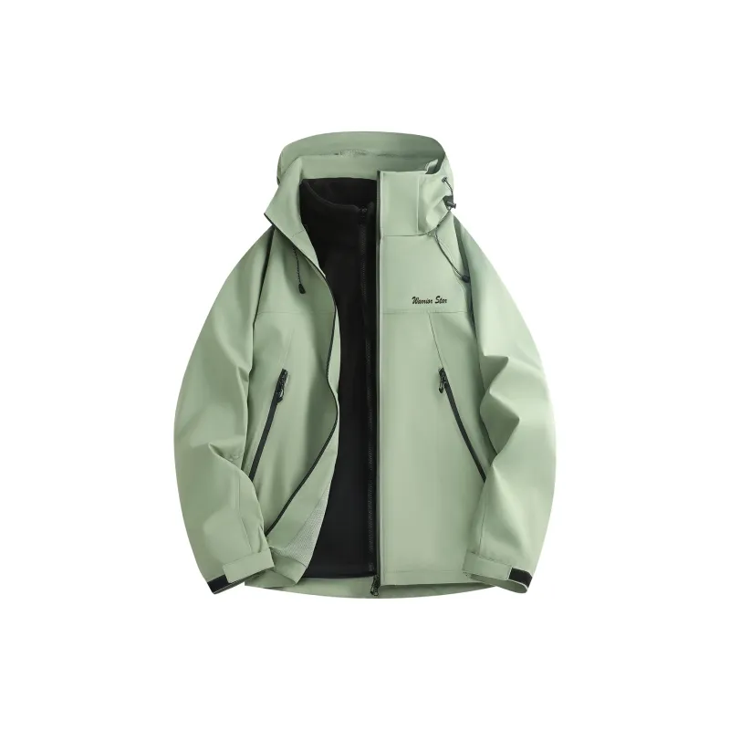 Warrior Lace Up Waterproof And Windproof Windbreaker Jacket Unisex-48