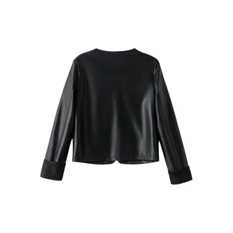 Yi Mengyuan Leather Jacket Women's-1