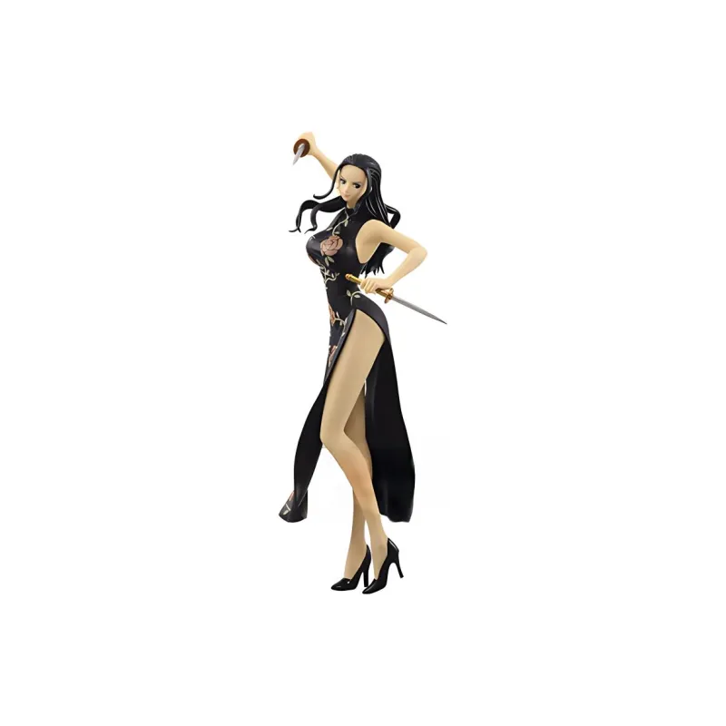 BANPRESTO Nico Robin Glass Factory One Piece Sparkling Charm Cheongsam Kung Fu Robin A Bonus Gifts-0