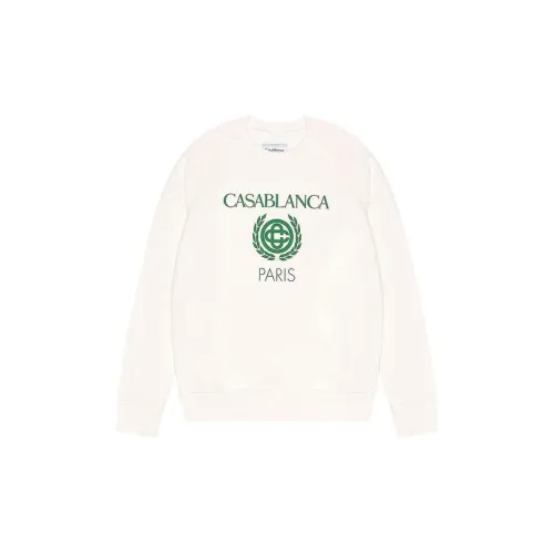 CASABLANCA Sweatshirts Unisex Cream White