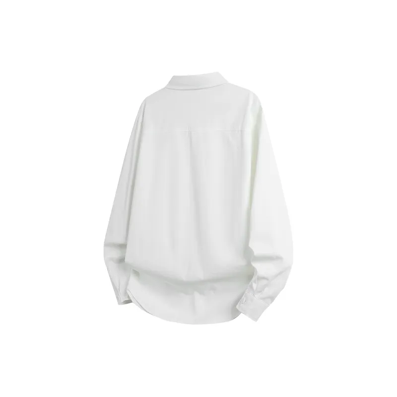 PEIMENG Shirts Unisex White-1