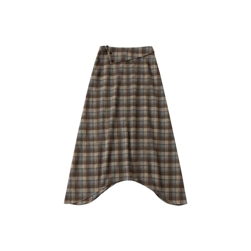CYCLE DOCUMENT Casual Long Skirts Women's Khaki-1